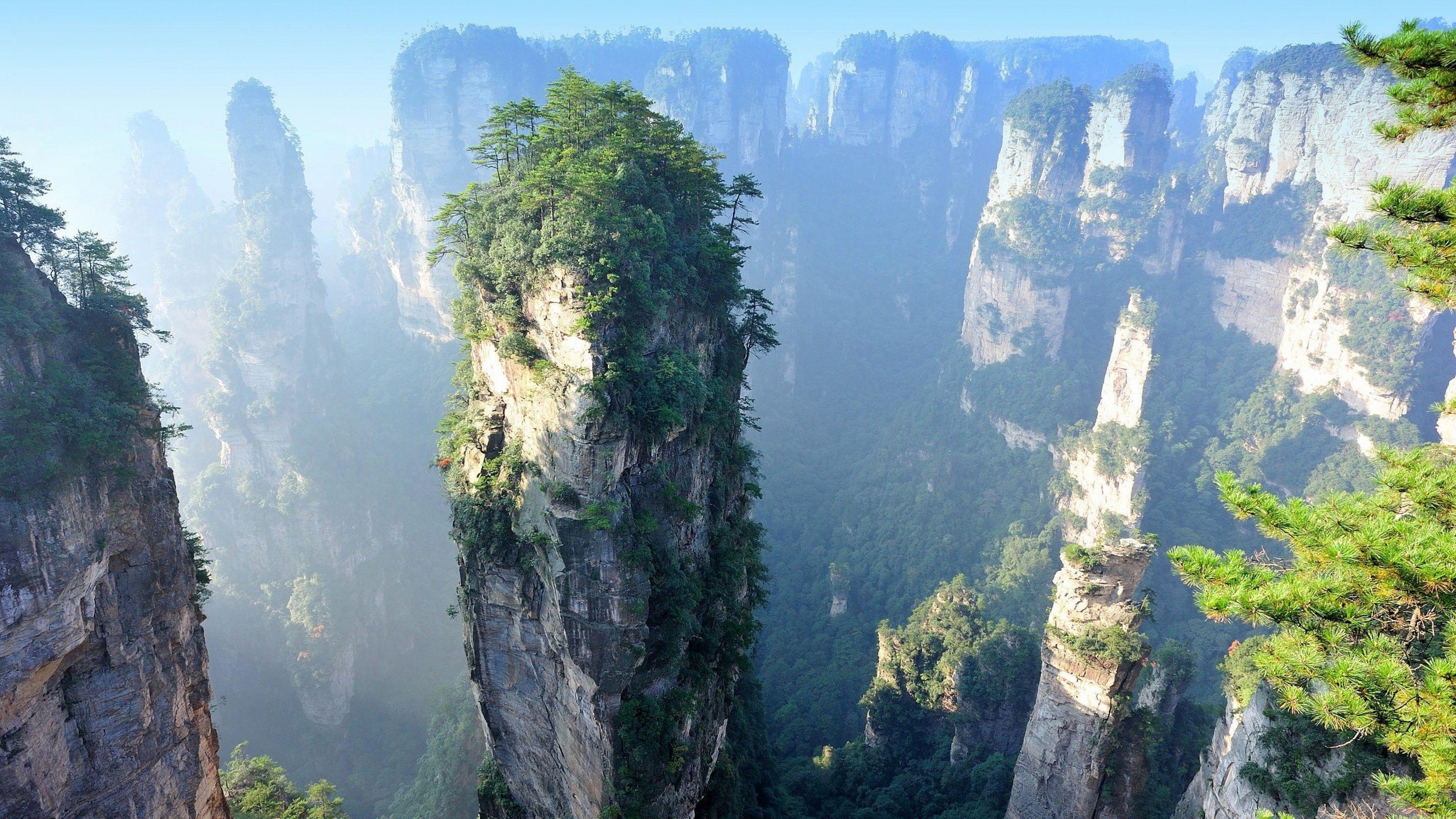 3840x2160 Download 3840x2160 Zhangjiajie National Forest Park, China, Rock