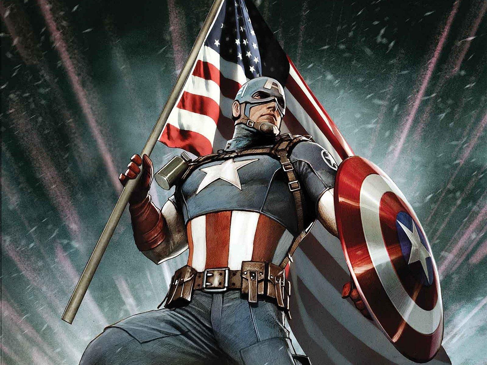 1600x1200 Cool Captain America Wallpaper (1600x1200)