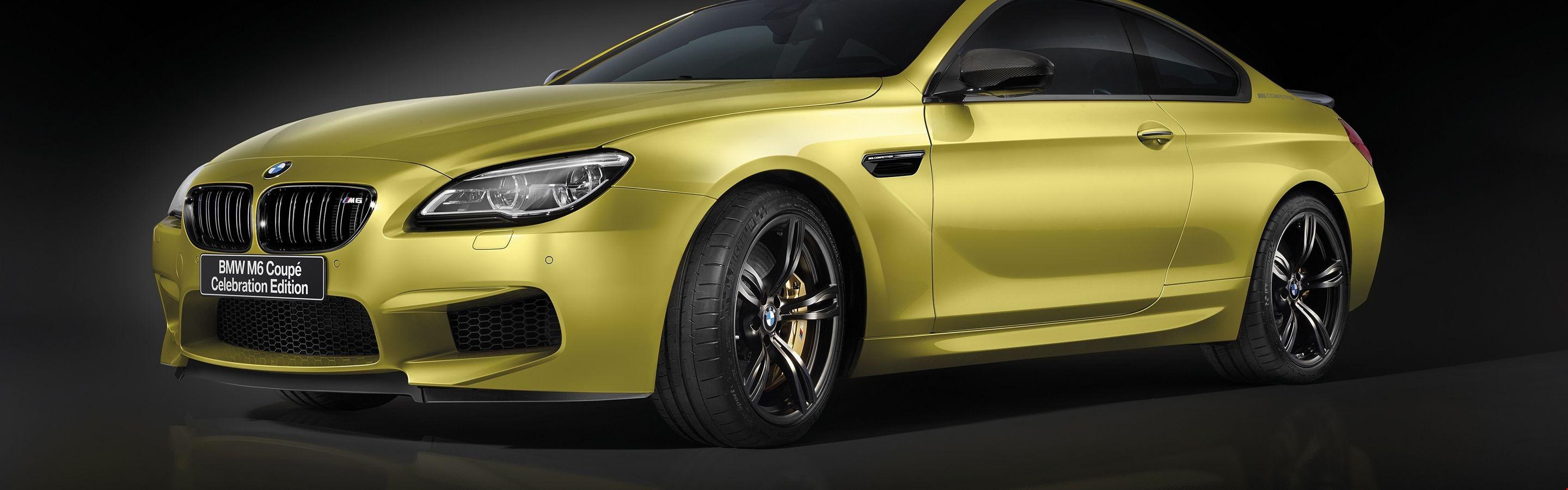 2880x900 3k BMW M6 Coupe Celebration Edition Competition, gold