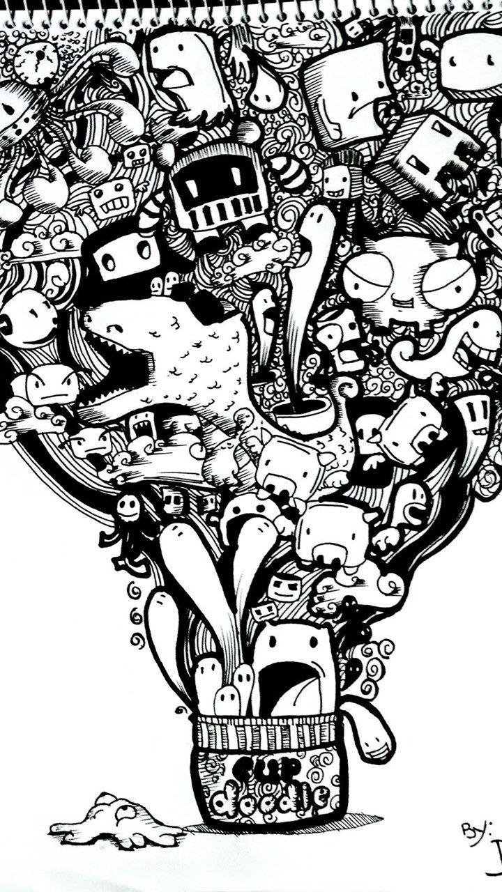 720x1280 Doodle Wallpaper Collection Desktop Background