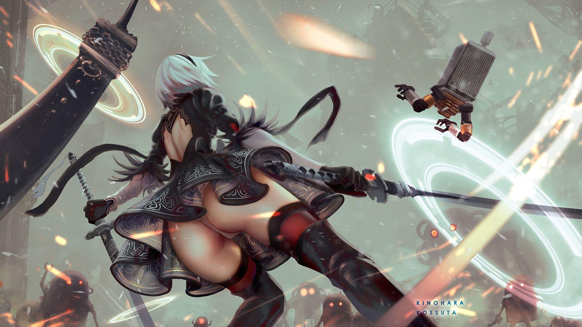 Cyberpunk 2077 Girl Samurai Jacket Nier 2B HD 4K Wallpaper #8.2207