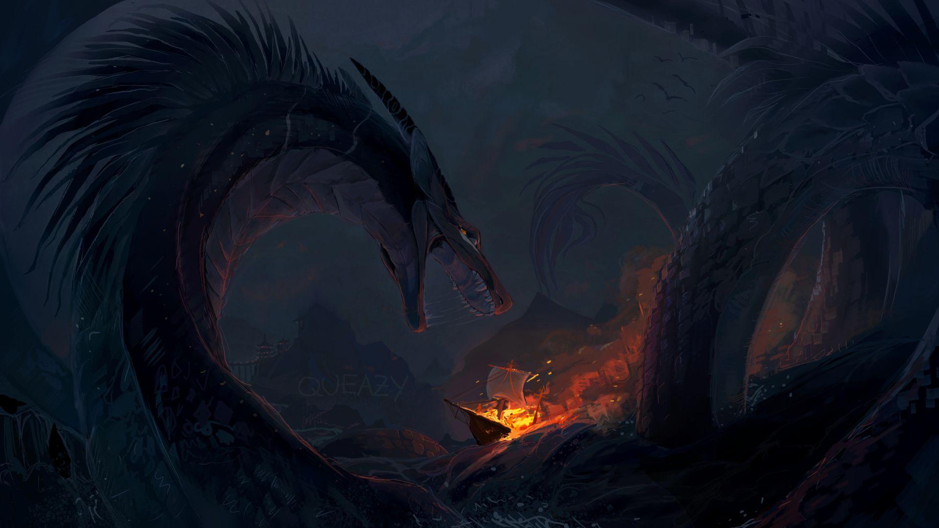 1920x1080 Sea Monster 1080P Laptop Full HD Wallpaper