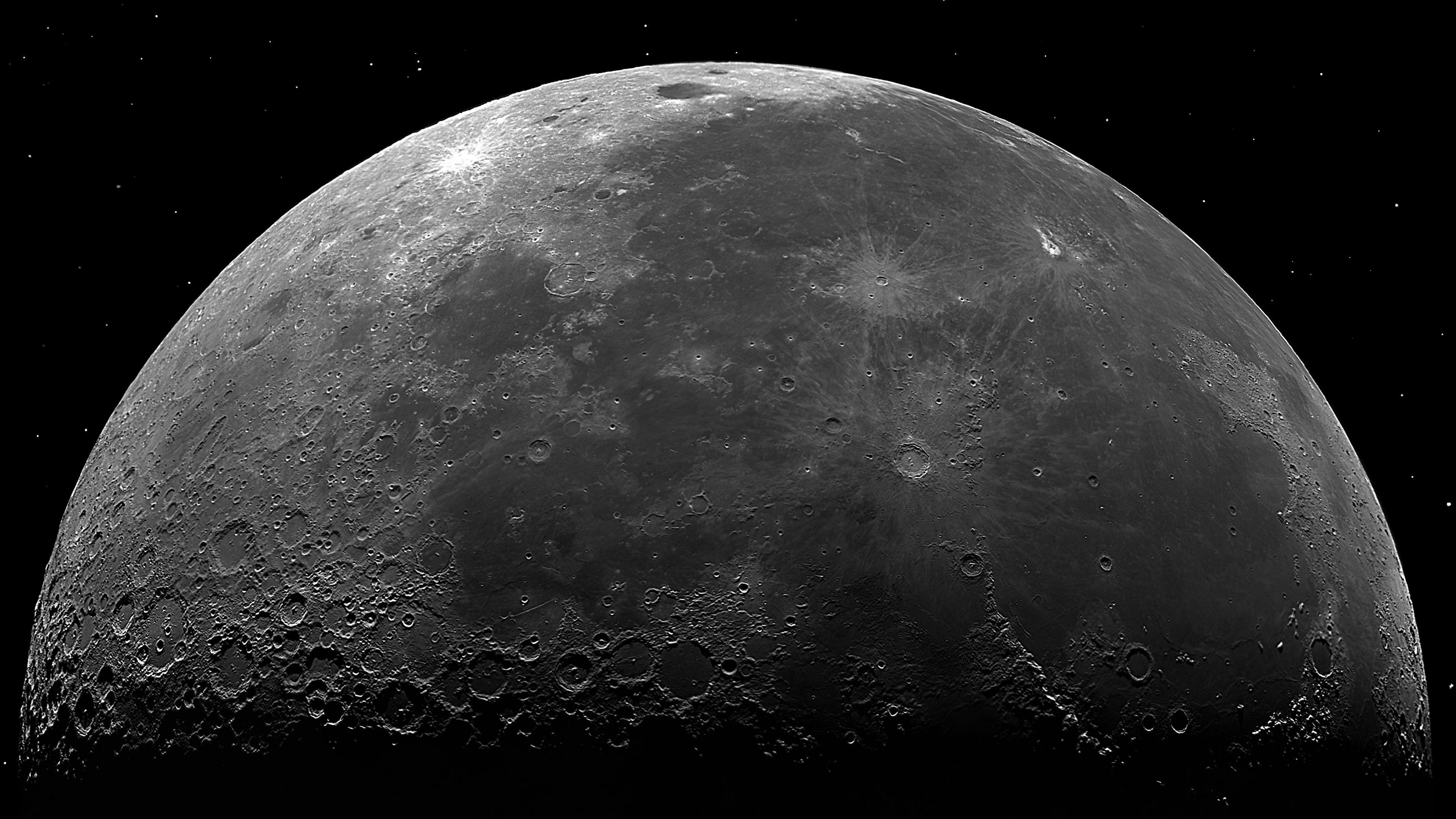 3840x2160 Download 3840x2160 Moon, Close Up, Stars Wallpaper For UHD TV