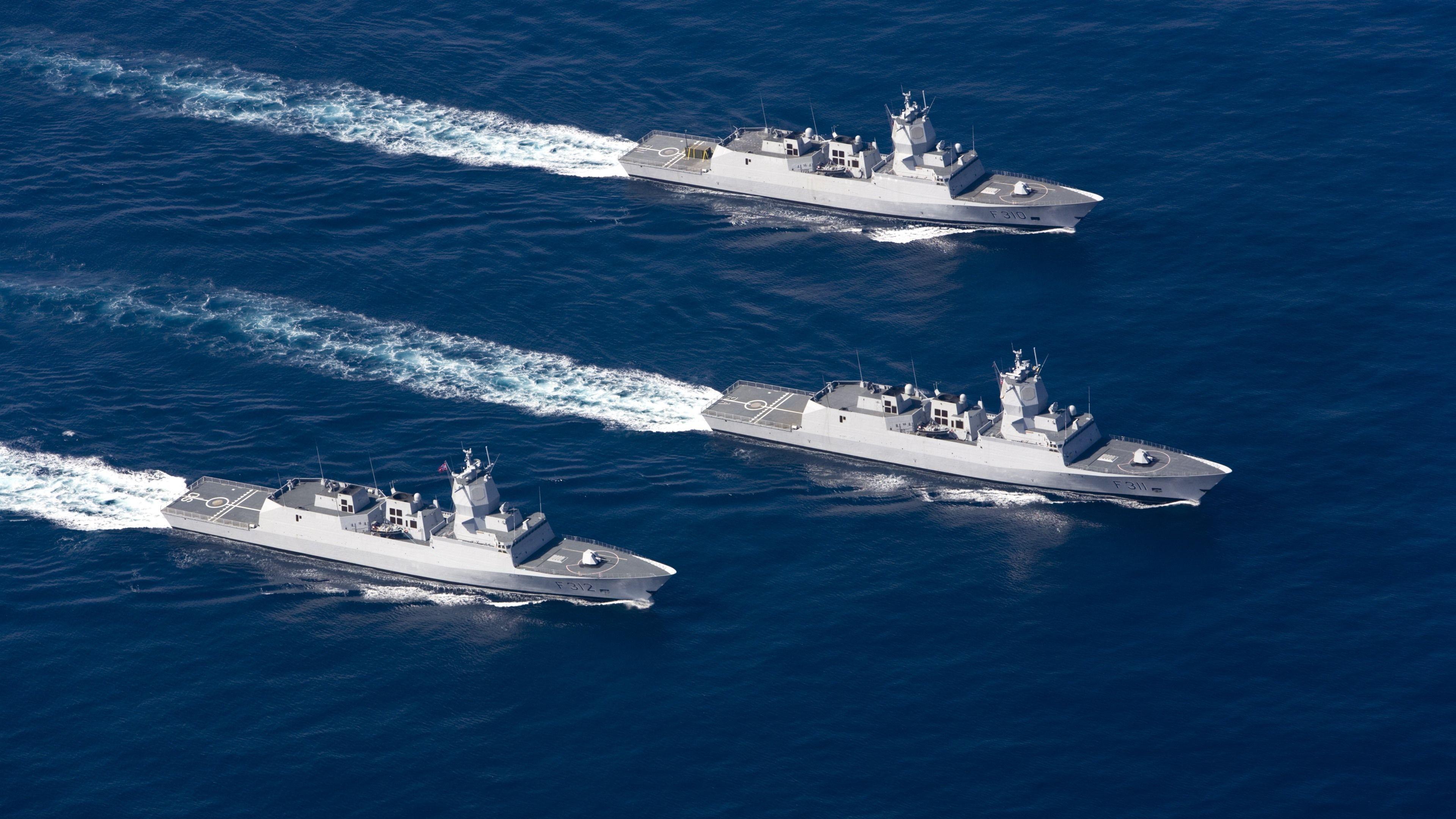 3840x2160 Wallpaper Norwegian Navy frigates 3840x2160 UHD 4K Picture, Image