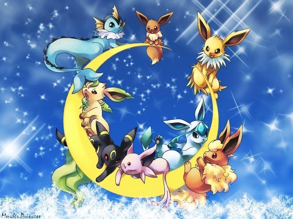 Hình nền 1024x768 Eeveelutions Awesome Pokemon Eevee Wallpaper Wallpaper