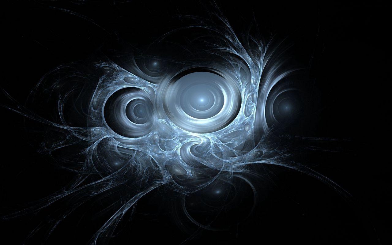 1280x800 Download wallpaper 1280x800 abstraction, sery, black, blue, eyes