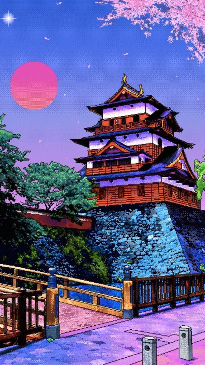 719x1280 pixel #vaporwave pixel art wallpaper. Art wallpaper