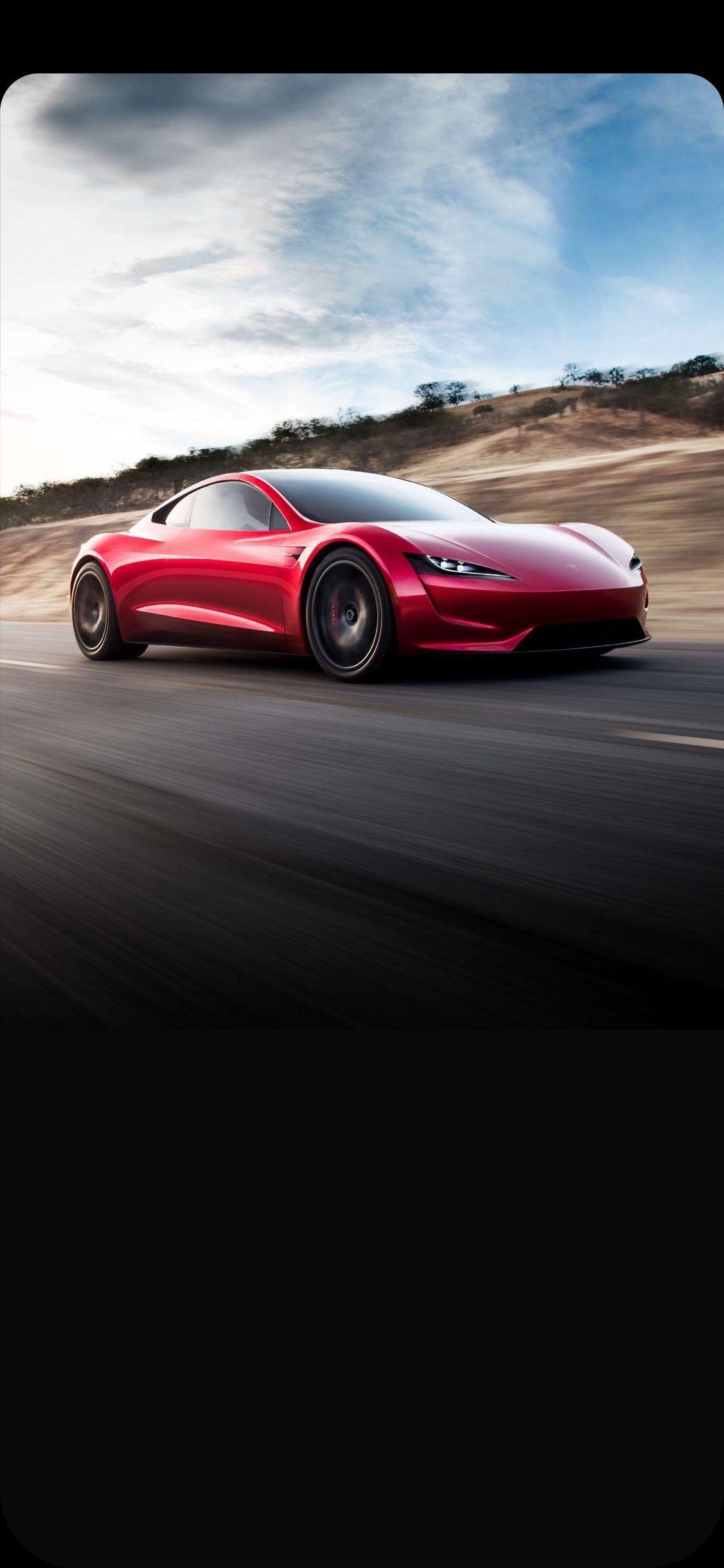 1125x2436 iPhone Tesla Car