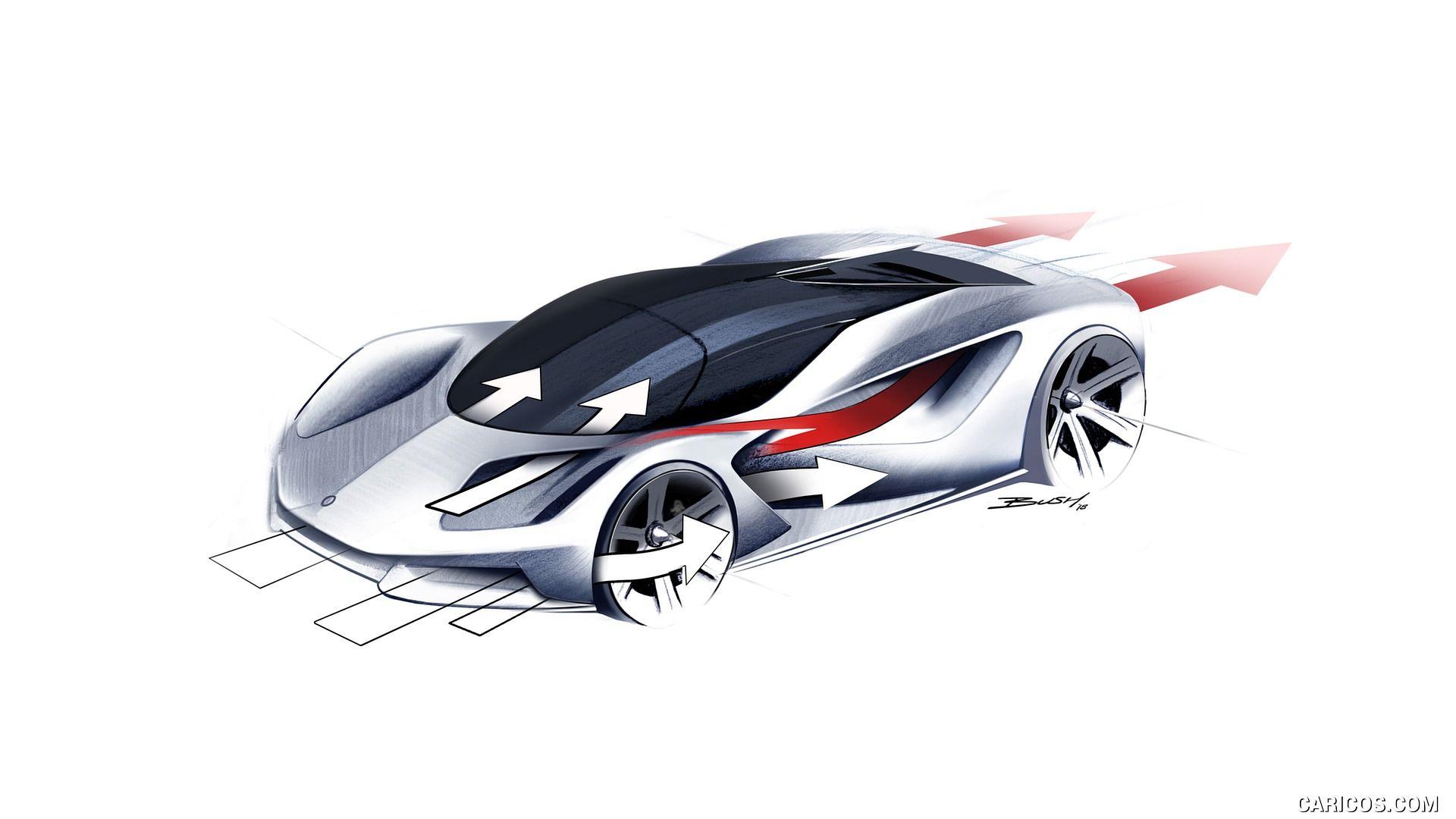 1920x1080 Lotus Evija Sketch. HD Wallpaper
