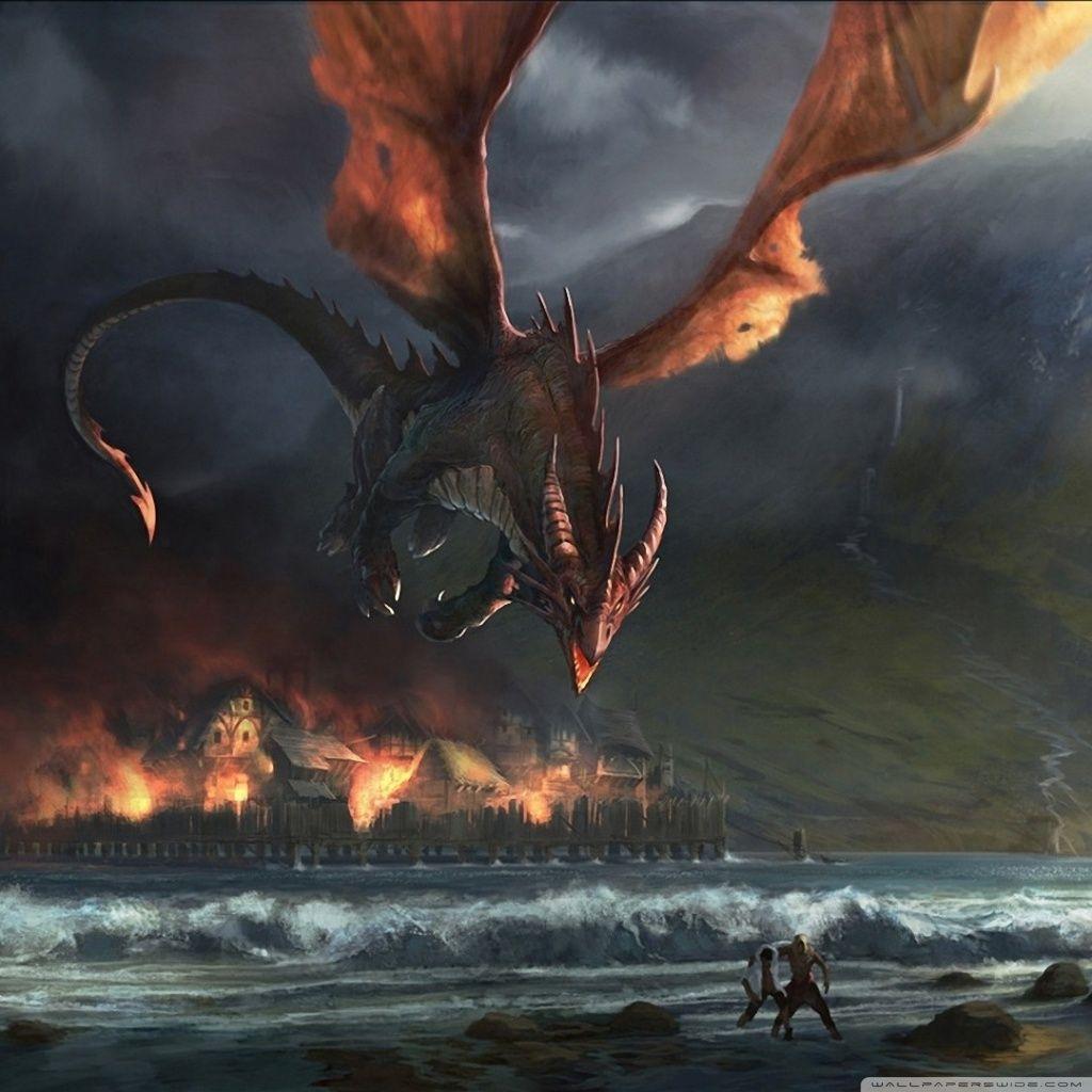 1024x1024 Fire Dragon ❤ 4K HD Desktop Wallpaper for 4K Ultra HD TV • Wide