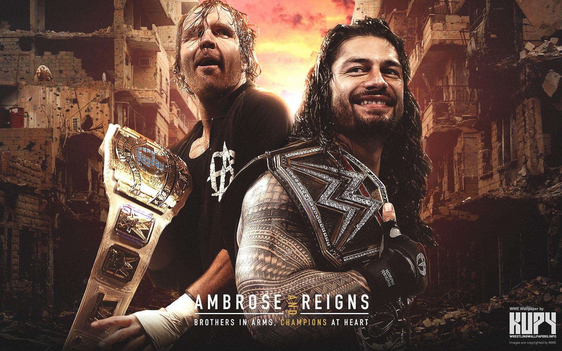 1920x1200 WWE, Roman Reigns, Dean Ambrose, Wrestling Wallpaper HD / Desktop and Mobile Background