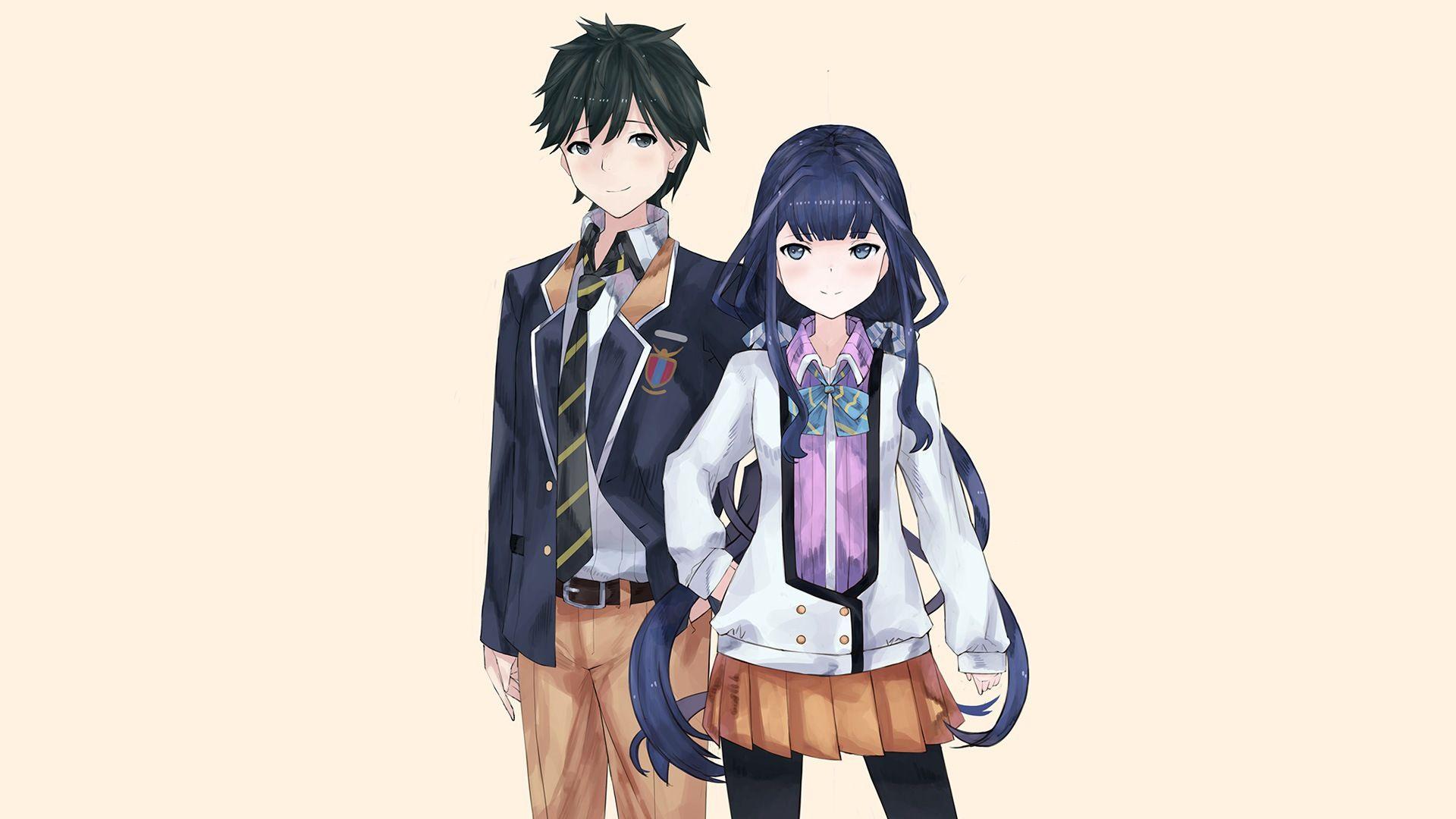 1920x1080 Desktop Wallpaper Masamune Makabe, Aki Adagaki, Masamune Kun No