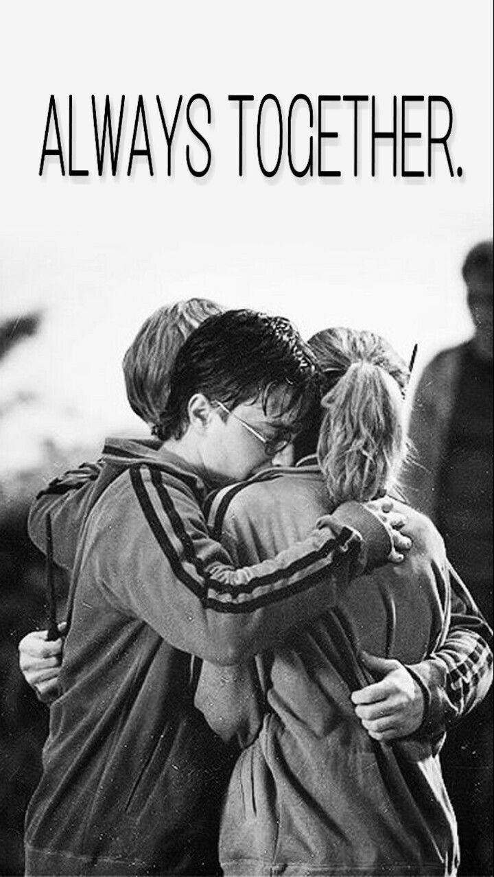 720x1278 I love this trio. Harry potter wallpaper, Harry potter hermione