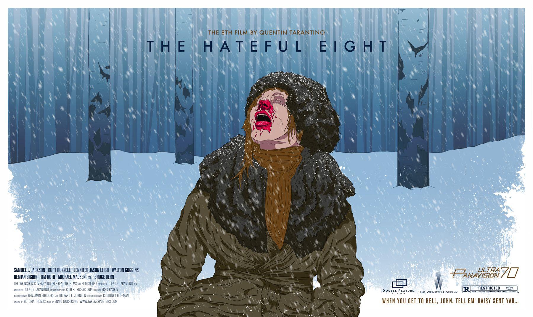1800x1072 OC] The Hateful Eight (2015) [1800 x 1072] drawn