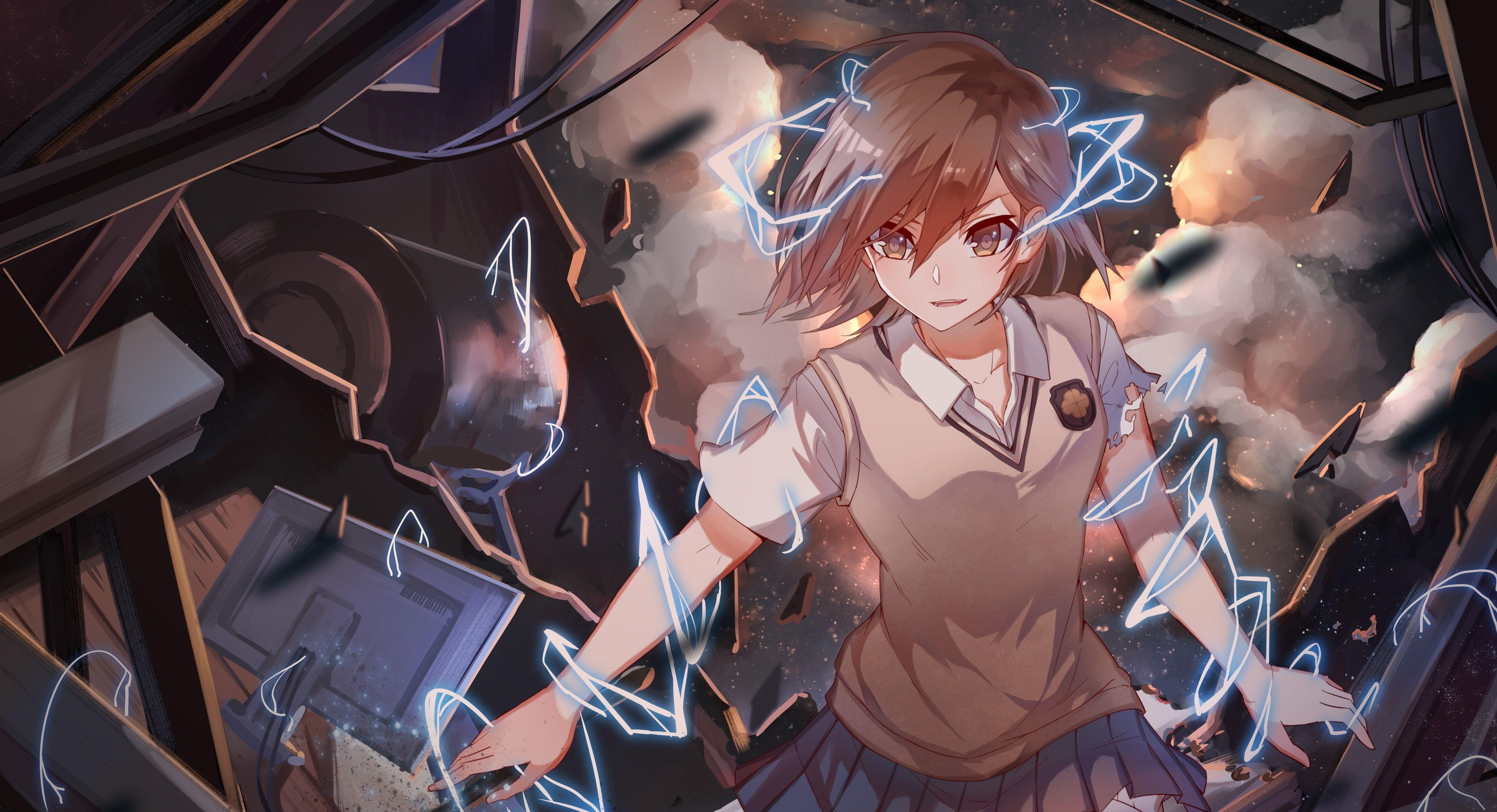 4134x2244 Download 4134x2244 Misaka Mikoto, To Aru Majutsu No Index, Magic