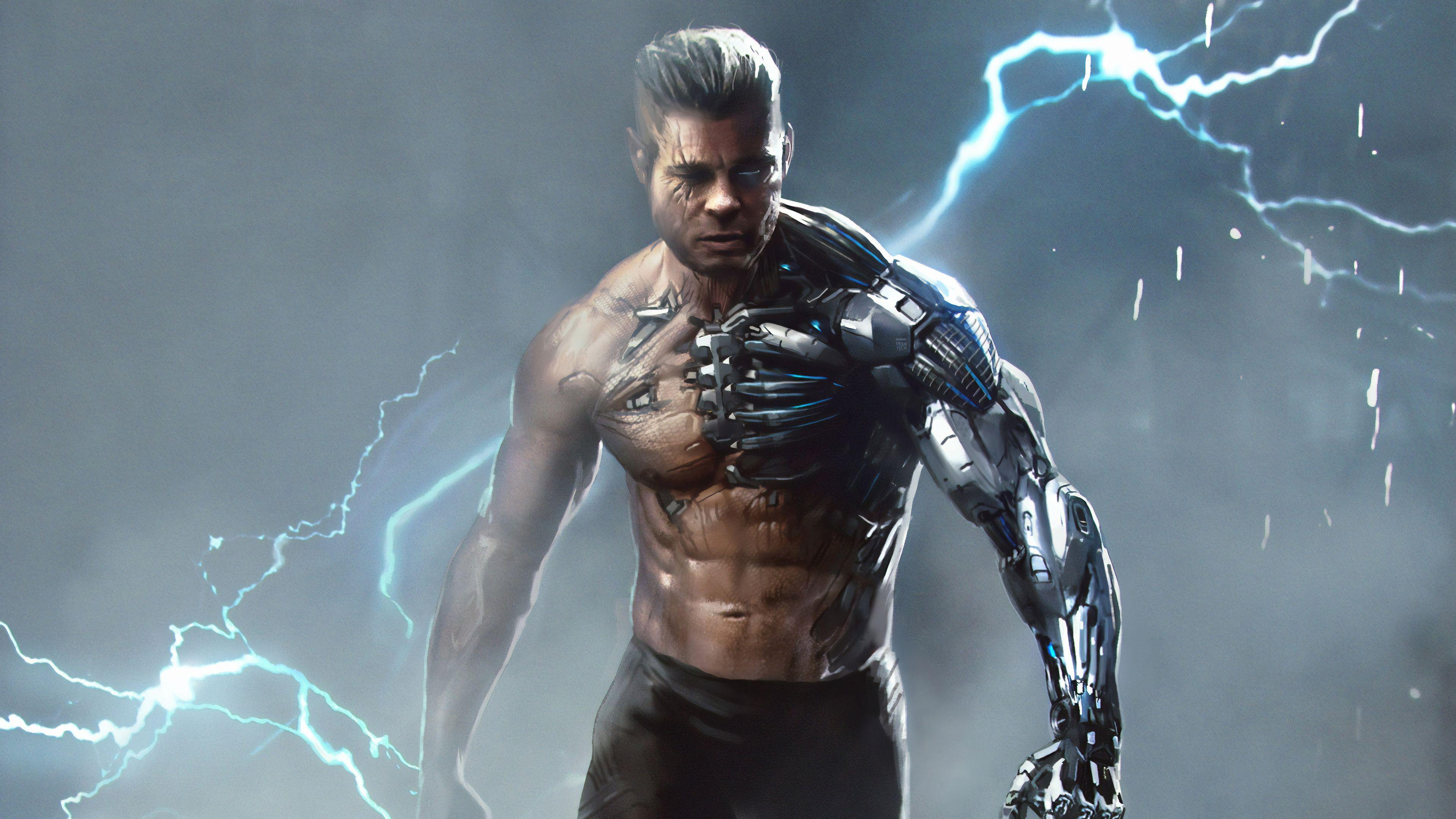 3840x2160 Wallpaper 4k Cable Brad Pitt 4k Wallpaper, Artstation Wallpaper