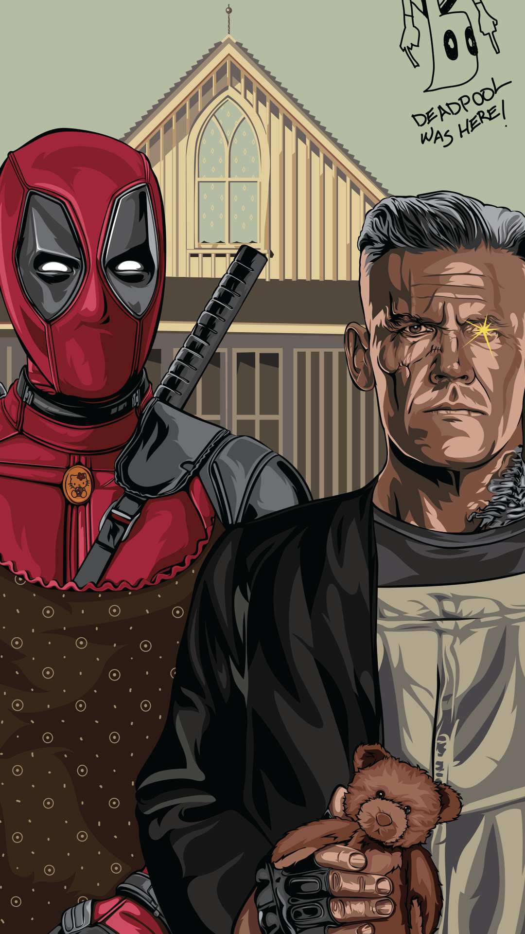 1080x1920 Deadpool and Cable Wallpaper Wallpaper : Android Wallpaper