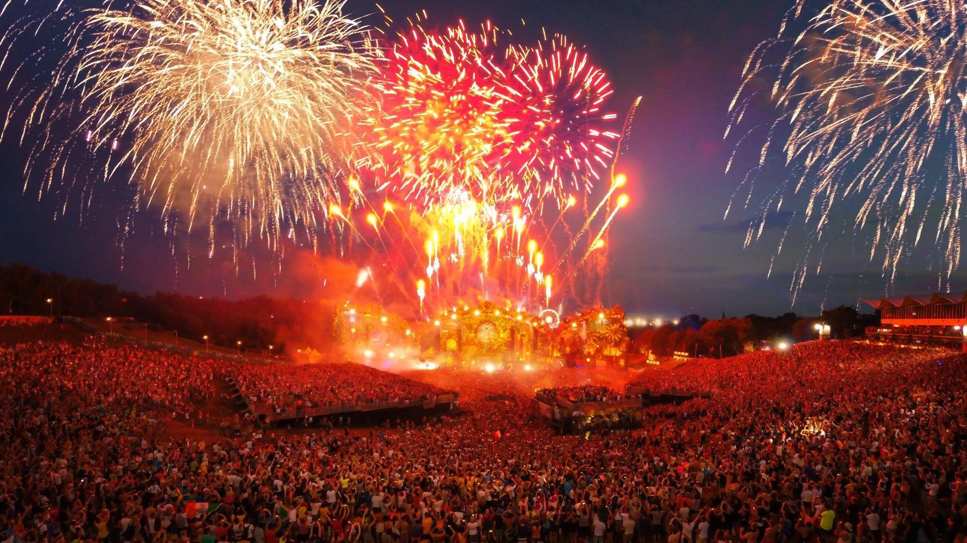 1920x1080 Tomorrowland 2018 Laser Show HD Wallpaper