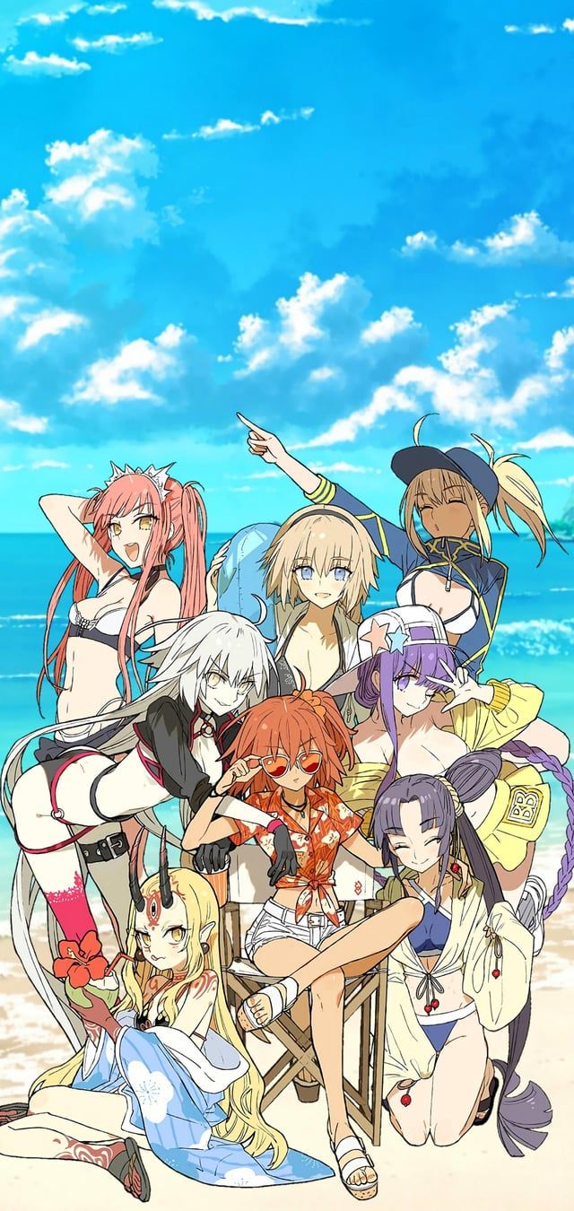 640x1350 Summer In FGO Wallpaper