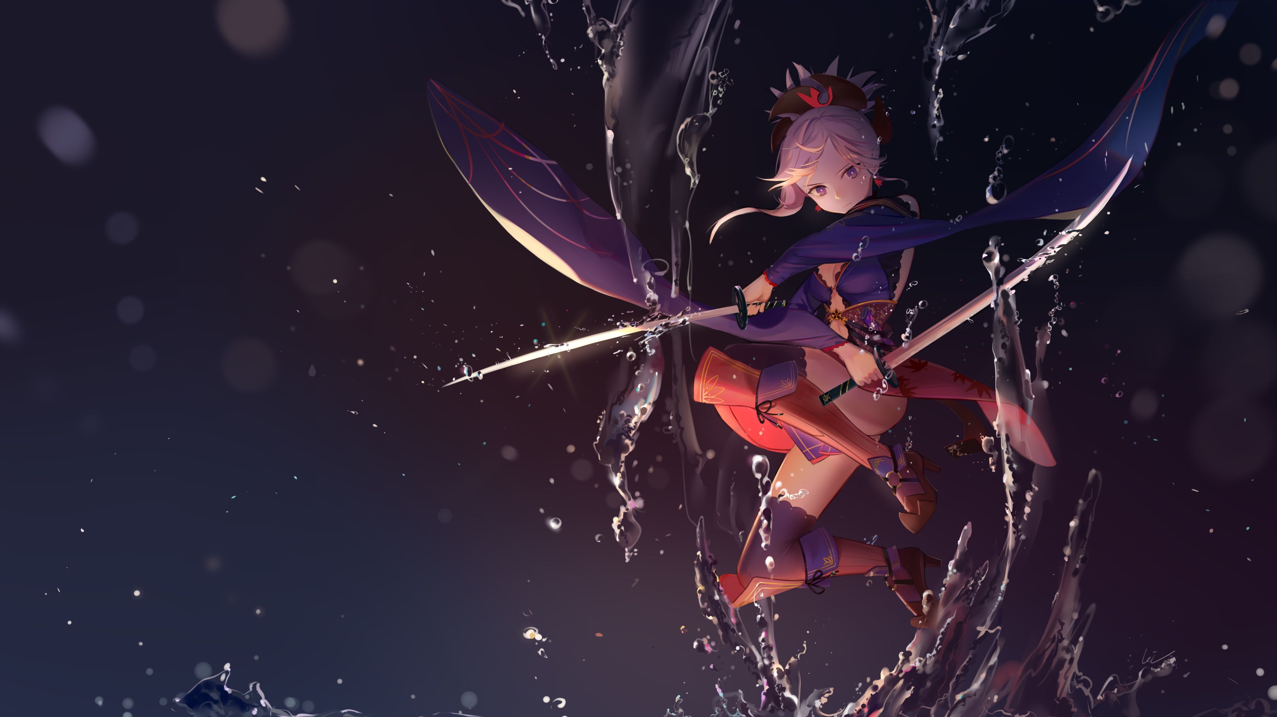4300x2416 Wallpaper Fate Grand Order, leiq, Miyamoto Musashi for mobile and desktop, section сёнэн, resolution 4300x2416
