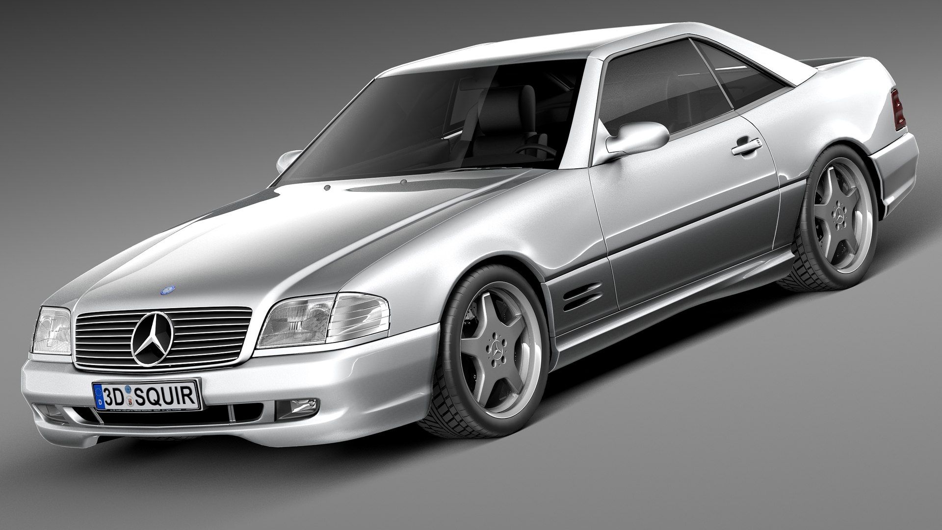 1920x1080 3D Mercedes Benz Sl500 Sl