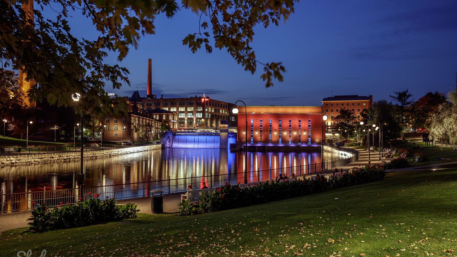 1920x1080 Lighting of Tammerkoski