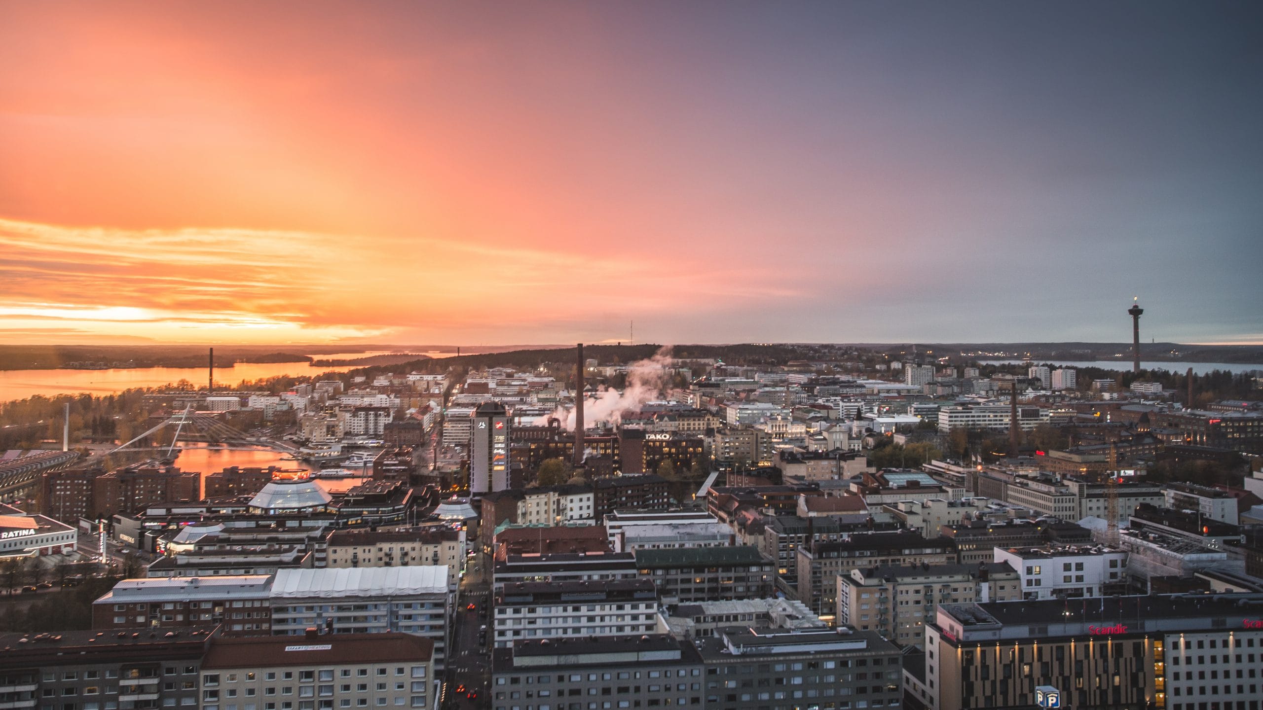 2560x1440 Tampere's best vantage points
