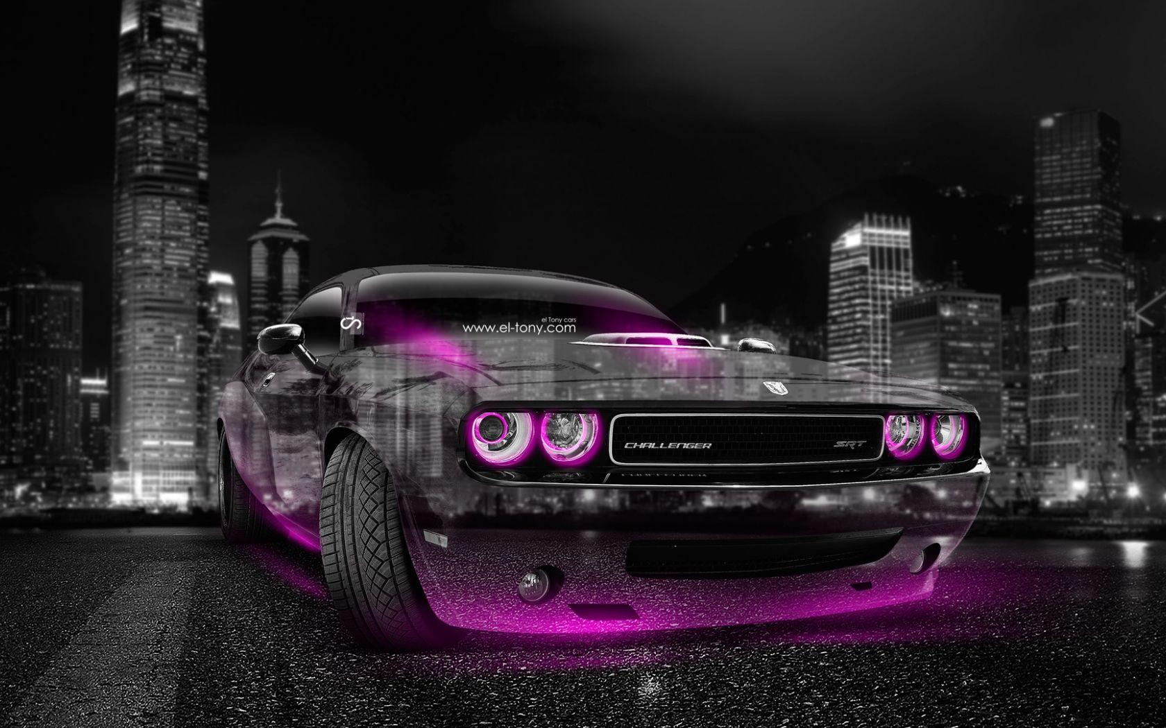 1680x1050 Free download Dodge Challenger Muscle Crystal City Car 2014 Pink