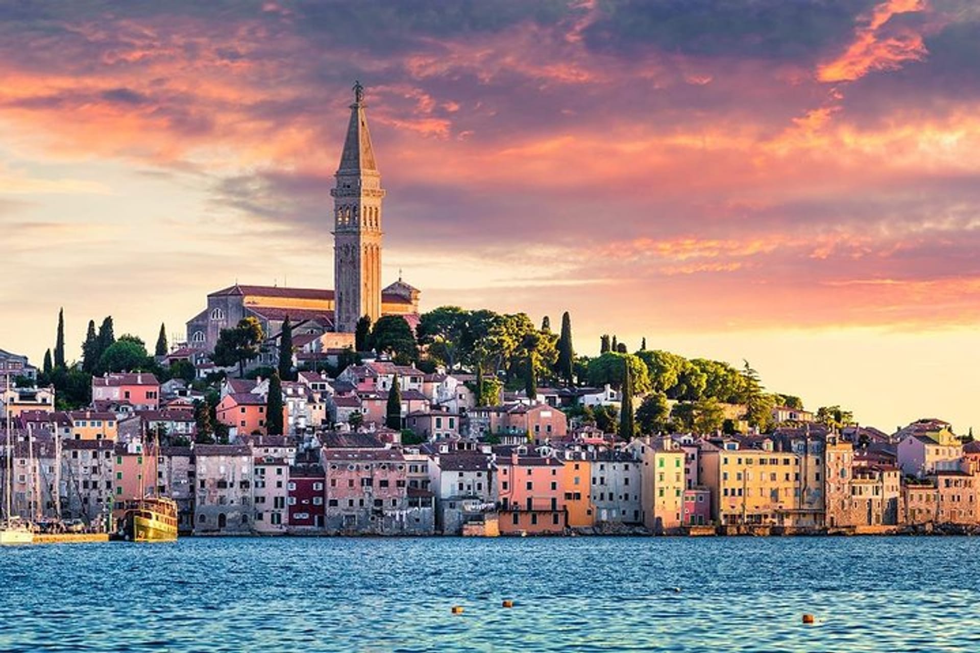 1920x1280 Pula, Rovinj & Panoramic Istrian Coast from Rijeka in Rovinj