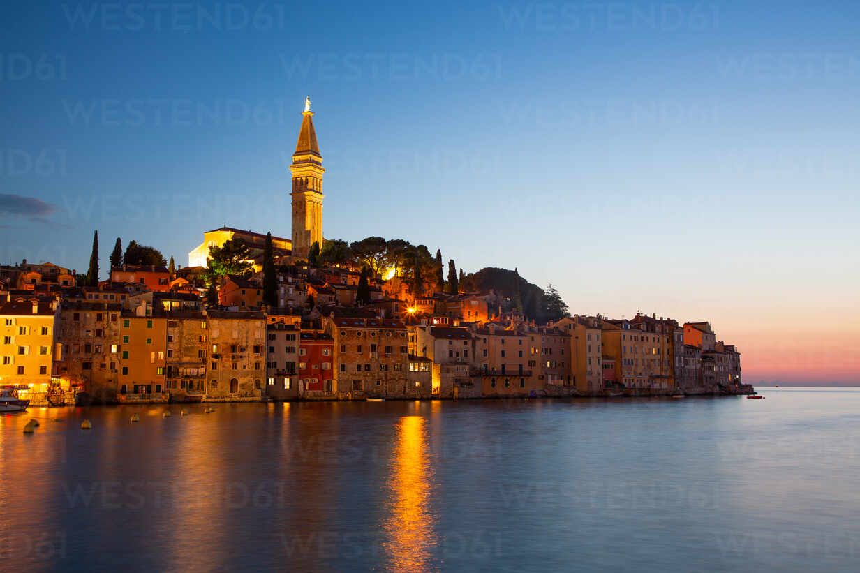 1232x821 Evening, Waterfront and Tower of Church of St. Euphemia, Old Town, Rovinj, Croatia, Europe