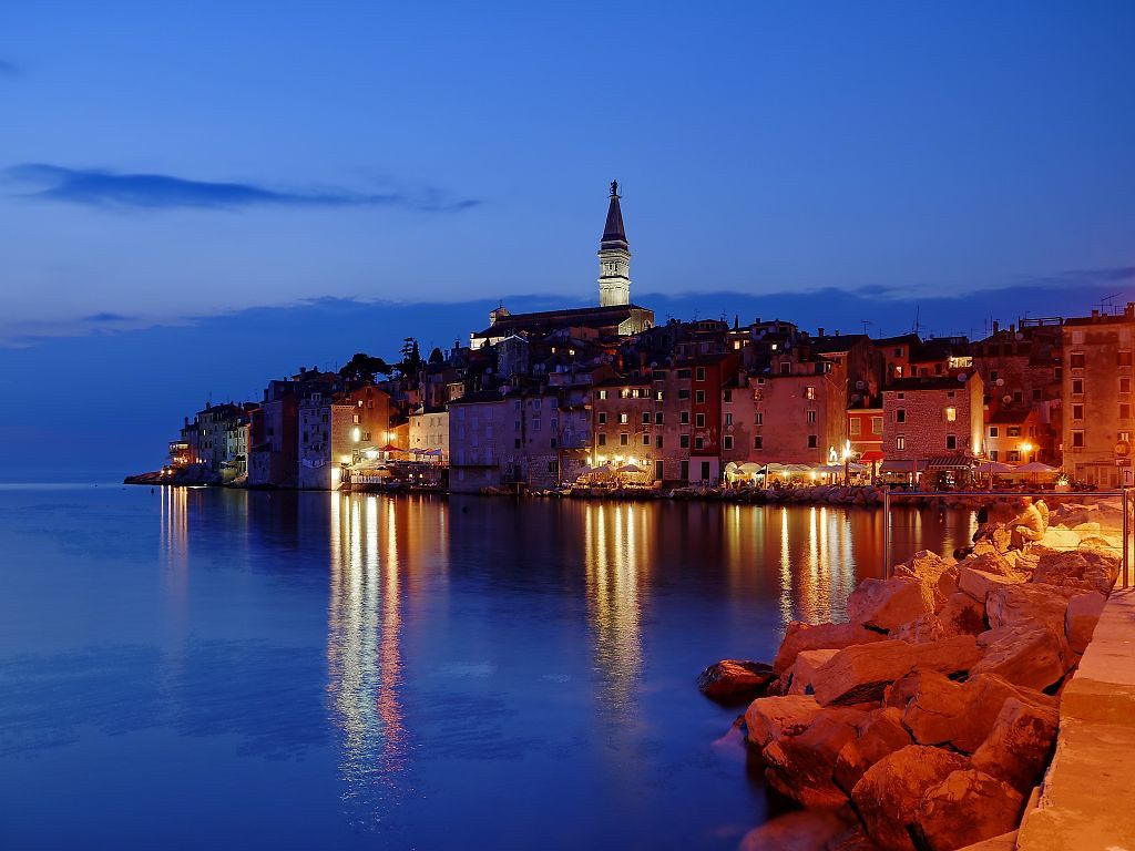 1024x768 Rovinj.. is a city in Croatia situated on the north Adri