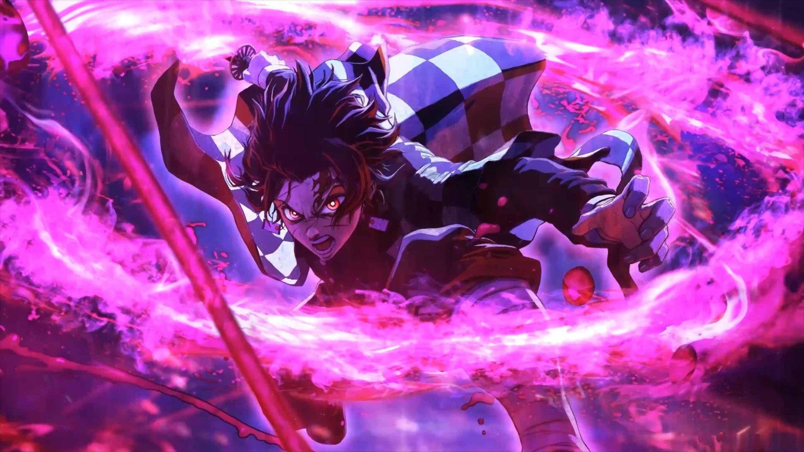 2560x1440 Tanjiro Sun Breathing Kimetsu No Yaiba Live Wallpaper