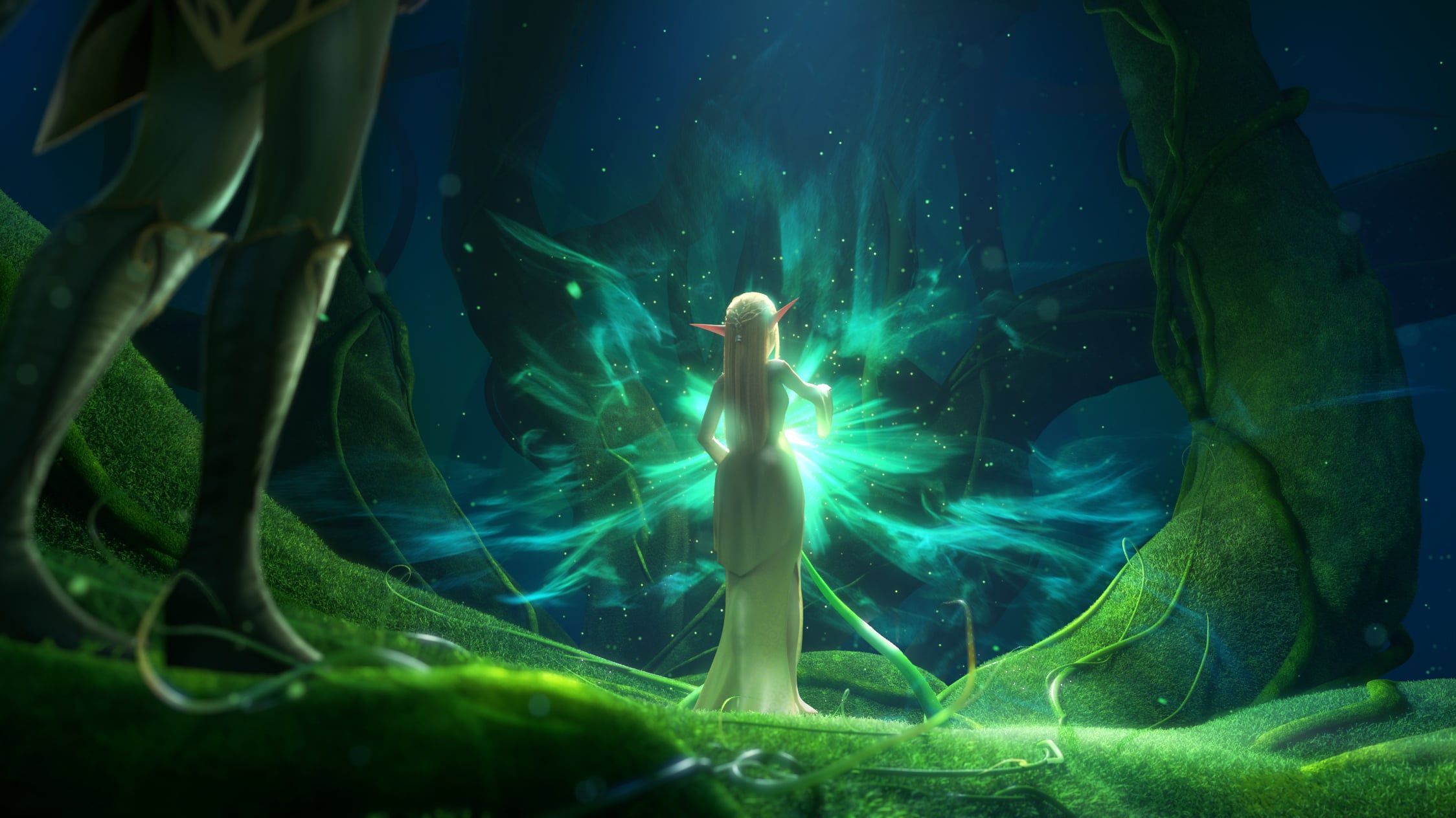 2248x1264 Throne of Elves Movie Wallpaper: The Emerald Thronex1264