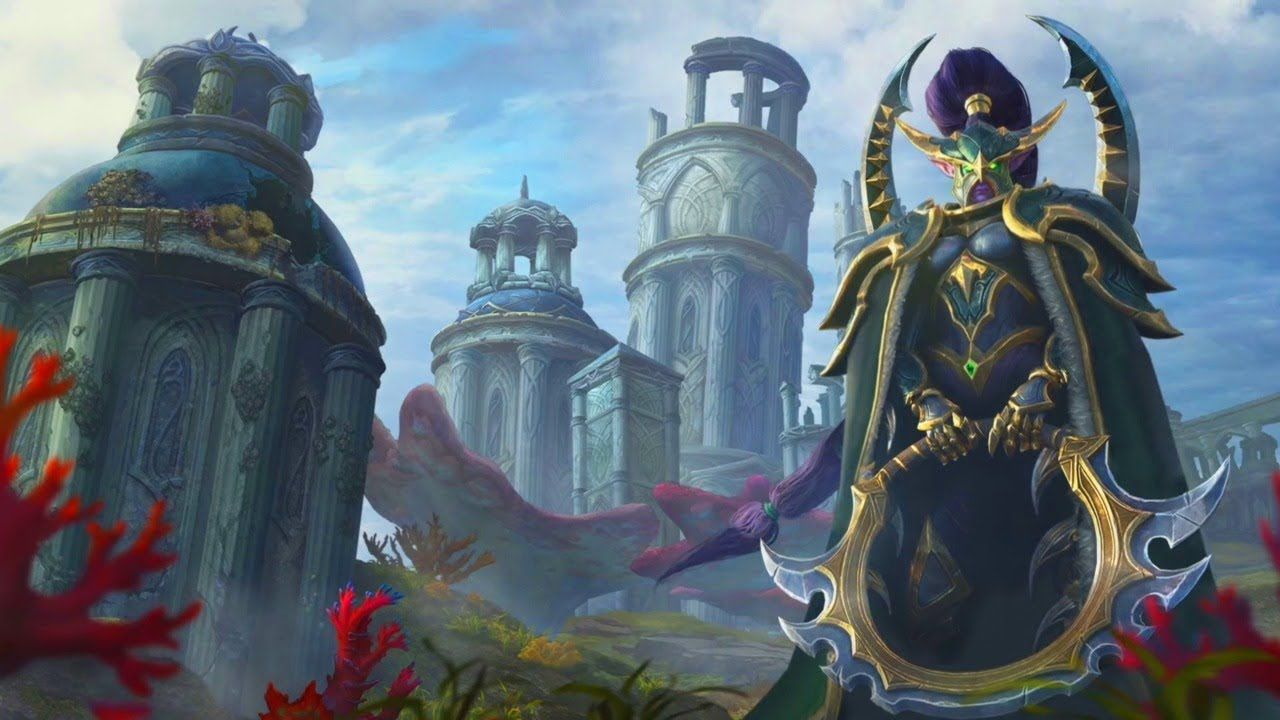 1280x720 Night Elf Campaign Background. The Frozen Throne. Warcraft III Reforged
