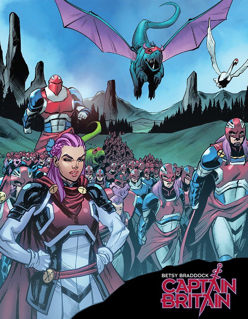 800x1030 Betsy Braddock and the Captain Britain Corps!