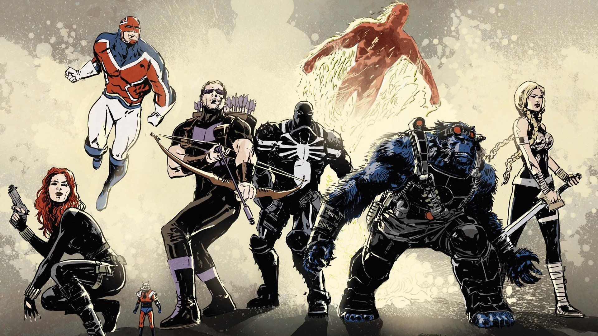 1920x1080 Secret Avengers Assemble: Captain Britain, Ant Man & Marvel's Elite Heroes HDx1080