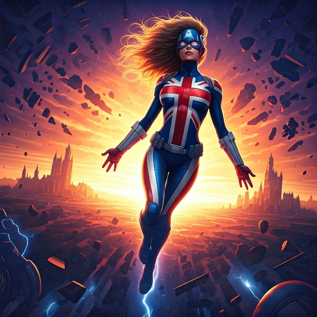 1024x1024 Heroic Captain Britain in Dimensional Energy Field