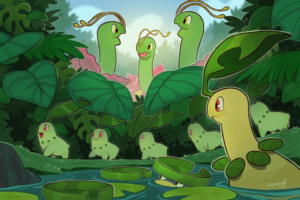 1200x800 After a long journey from the nesting grounds, It's time for the surviving Chikoritas to evolve into Bayleef so they can join the herd of the huge plan sauropods. finally a dedication