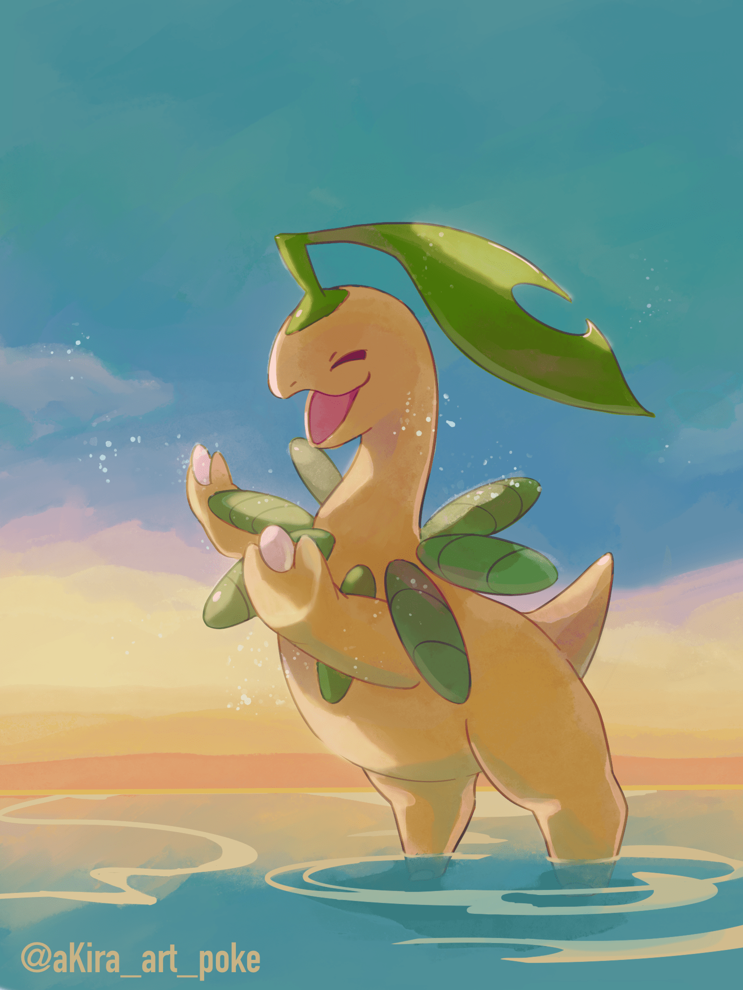 1500x2000 Bayleefémon by Tatsumino Akira Anime Image Board