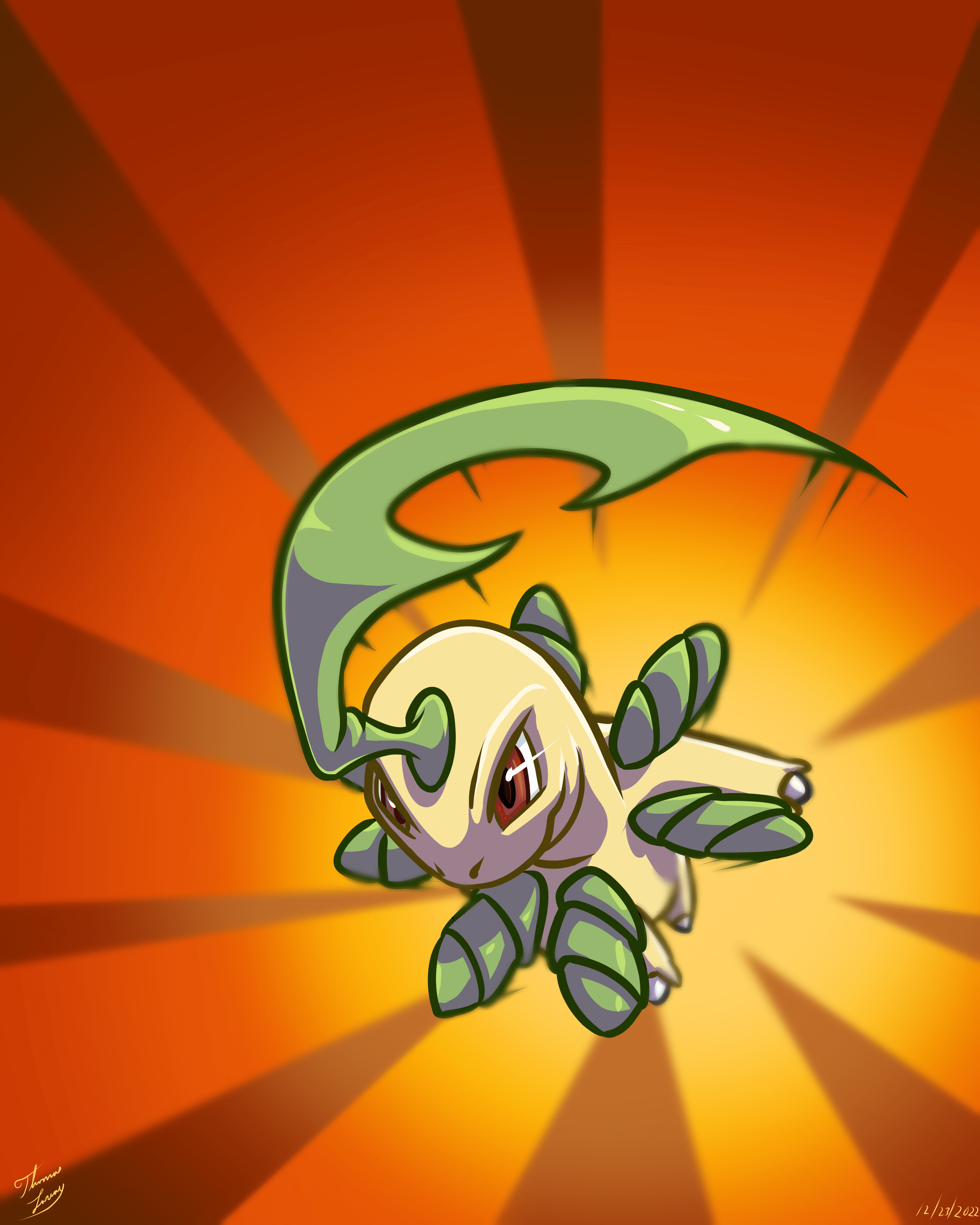 4800x6000 I was always a little bummed they never eventually made a Dark Meganium in the Neo Era. So I figured why not make my own? (Multiple Image)
