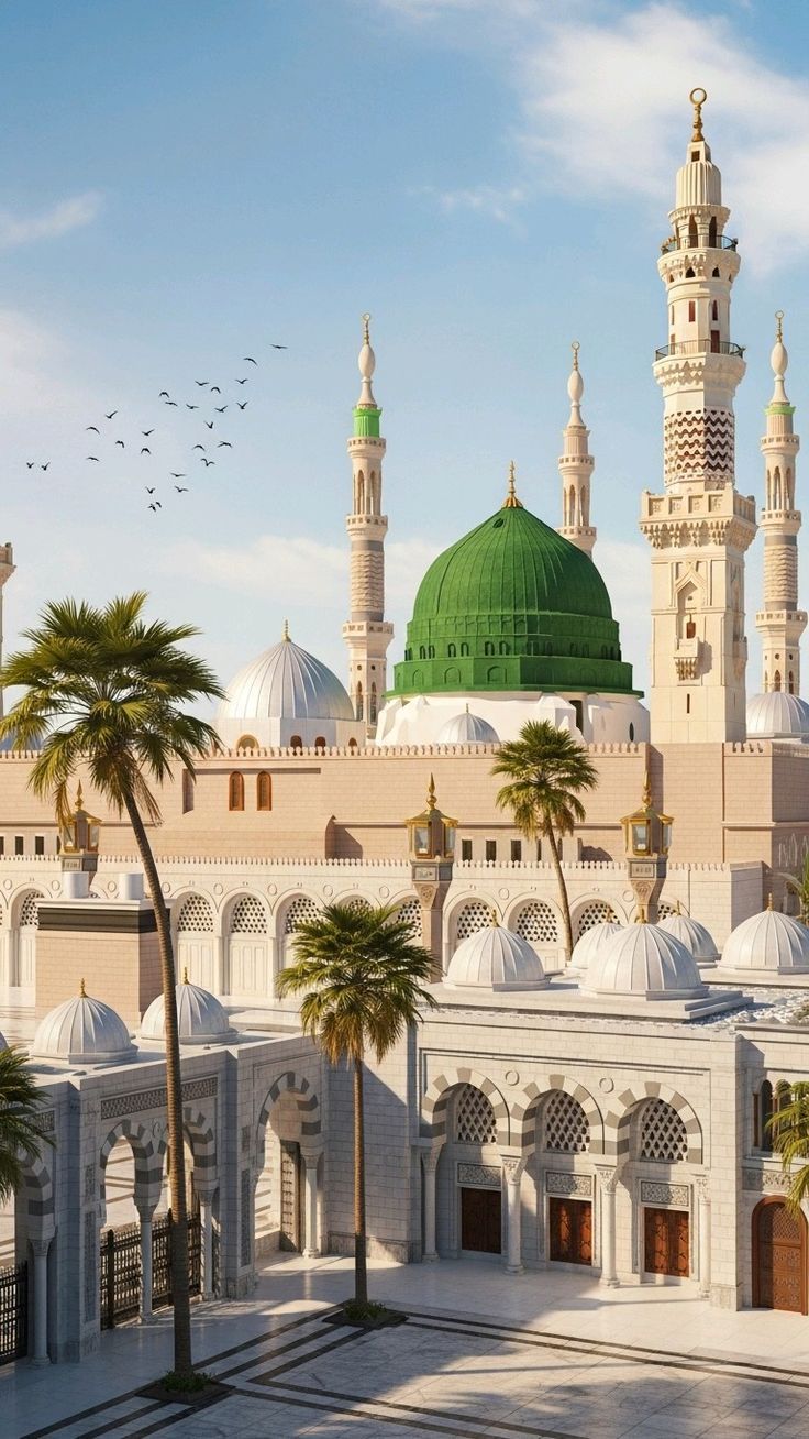 736x1308 Madina, Masjid Nabvi Ultra HD Beautiful Wallpaper