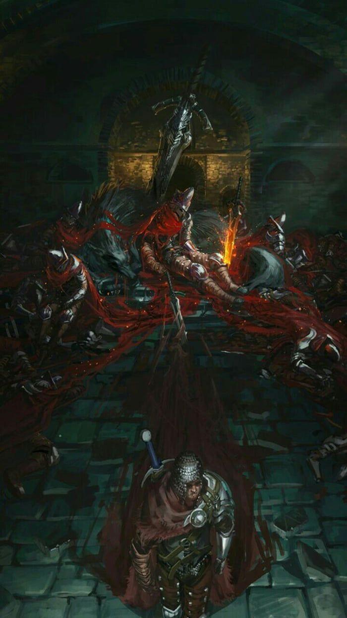 700x1244 Dark Souls wallpaper The Abyss Watcher
