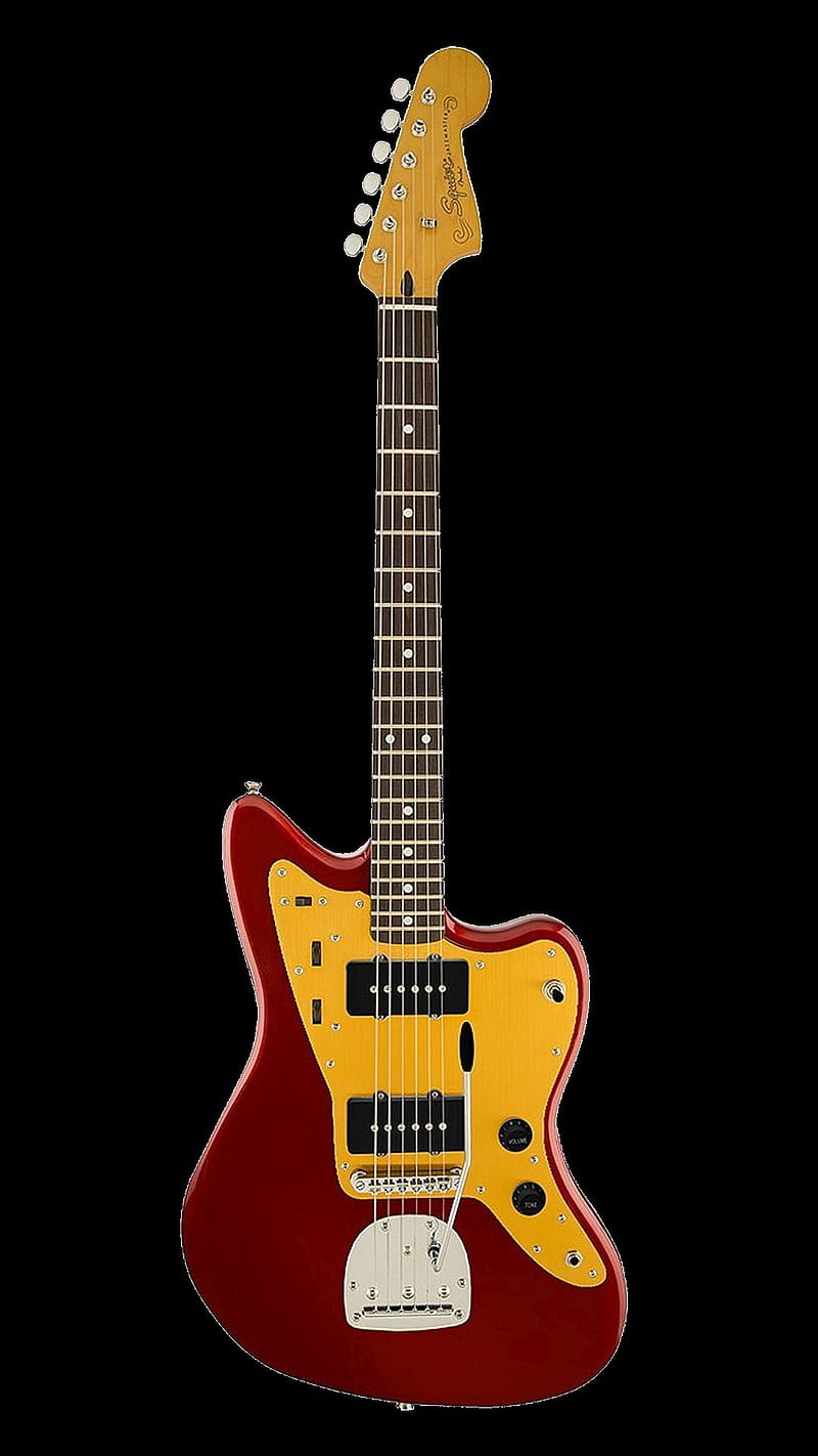 800x1422 Fender Jazzmaster, on black, HD phone wallpaper