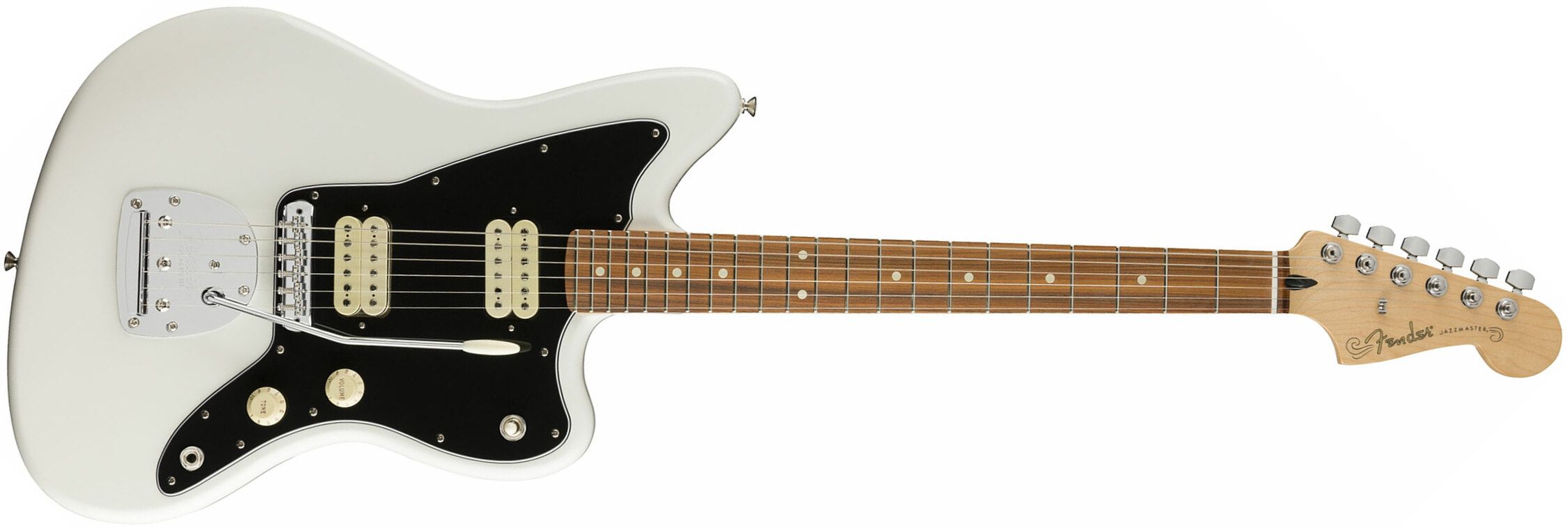 2249x758 Fender Player Jazzmaster (MEX, PF) white Retro rock electric guitar