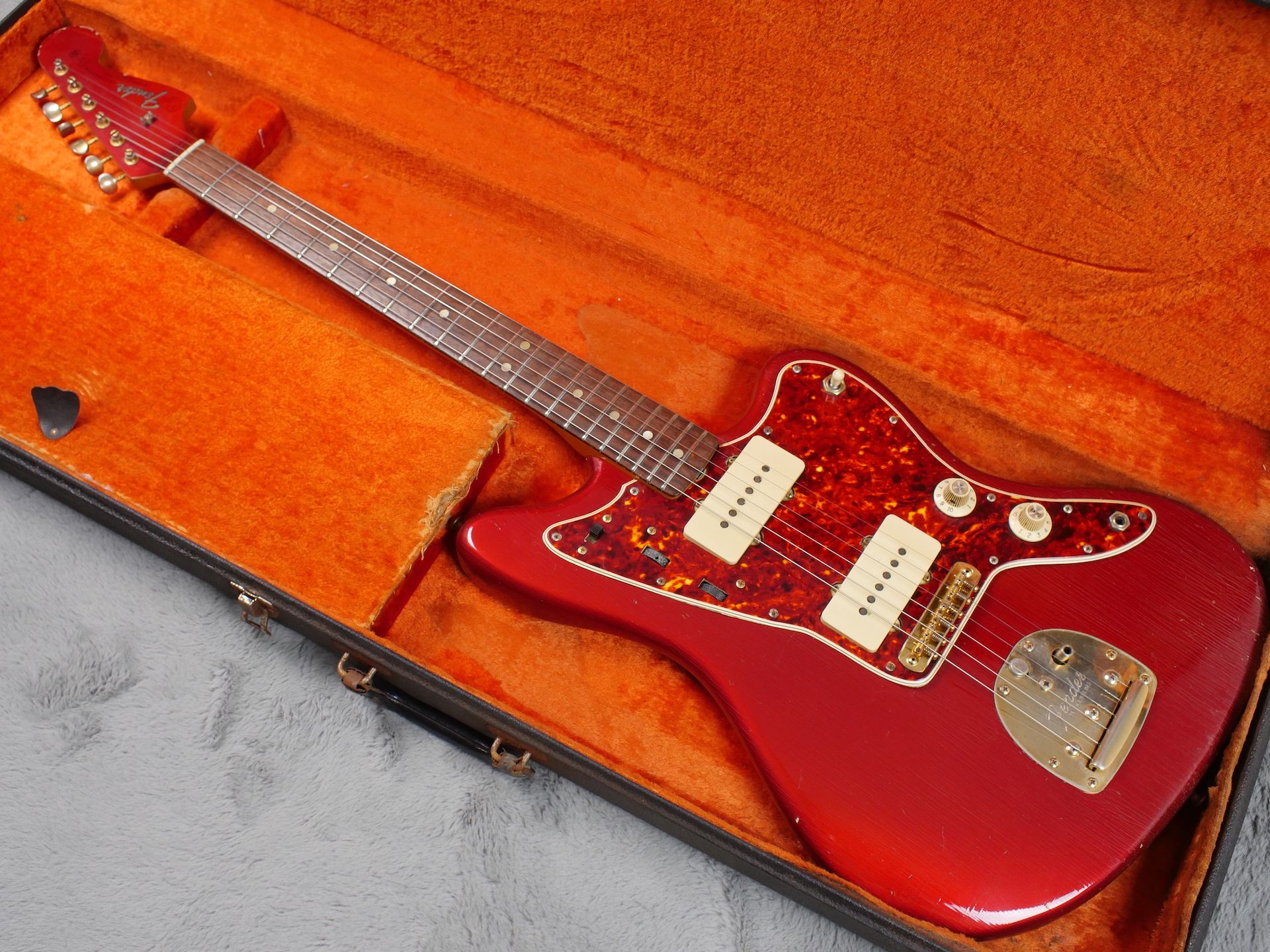 1920x1440 Fender Jazzmaster 1965 Candy Apple Red GOLD Hardware Guitar ATB Guitars