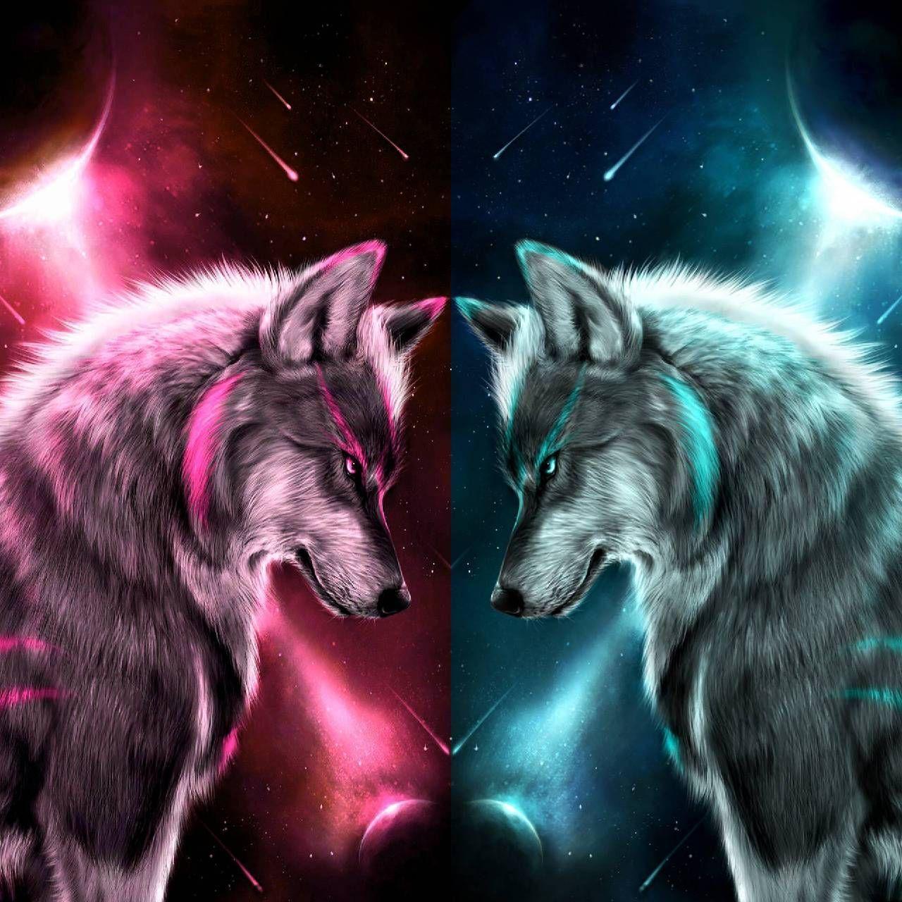 Pink wolves HD wallpapers | Pxfuel