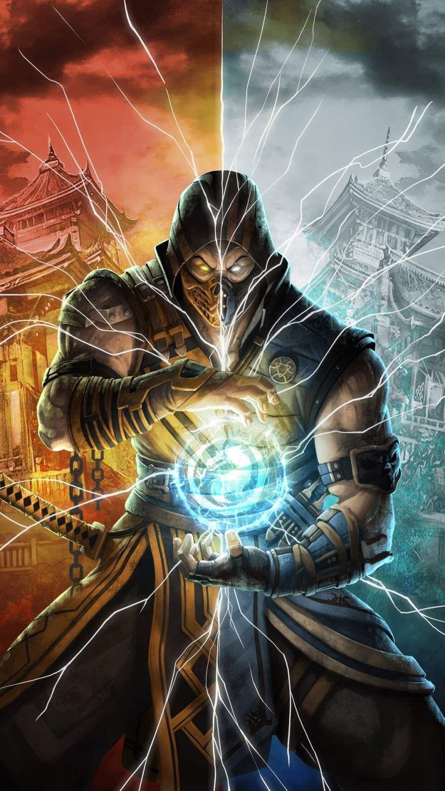 900x1600 Mortal Kombat Fighter iPhone Wallpaper. Scorpion mortal kombat, Mortal kombat x wallpaper, Mortal kombat art