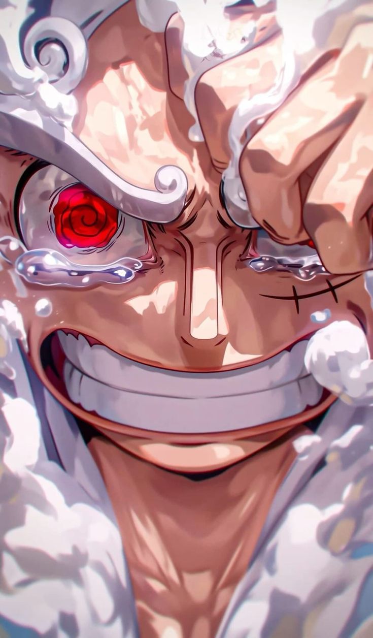 735x1256 Luffy gear 5 crying