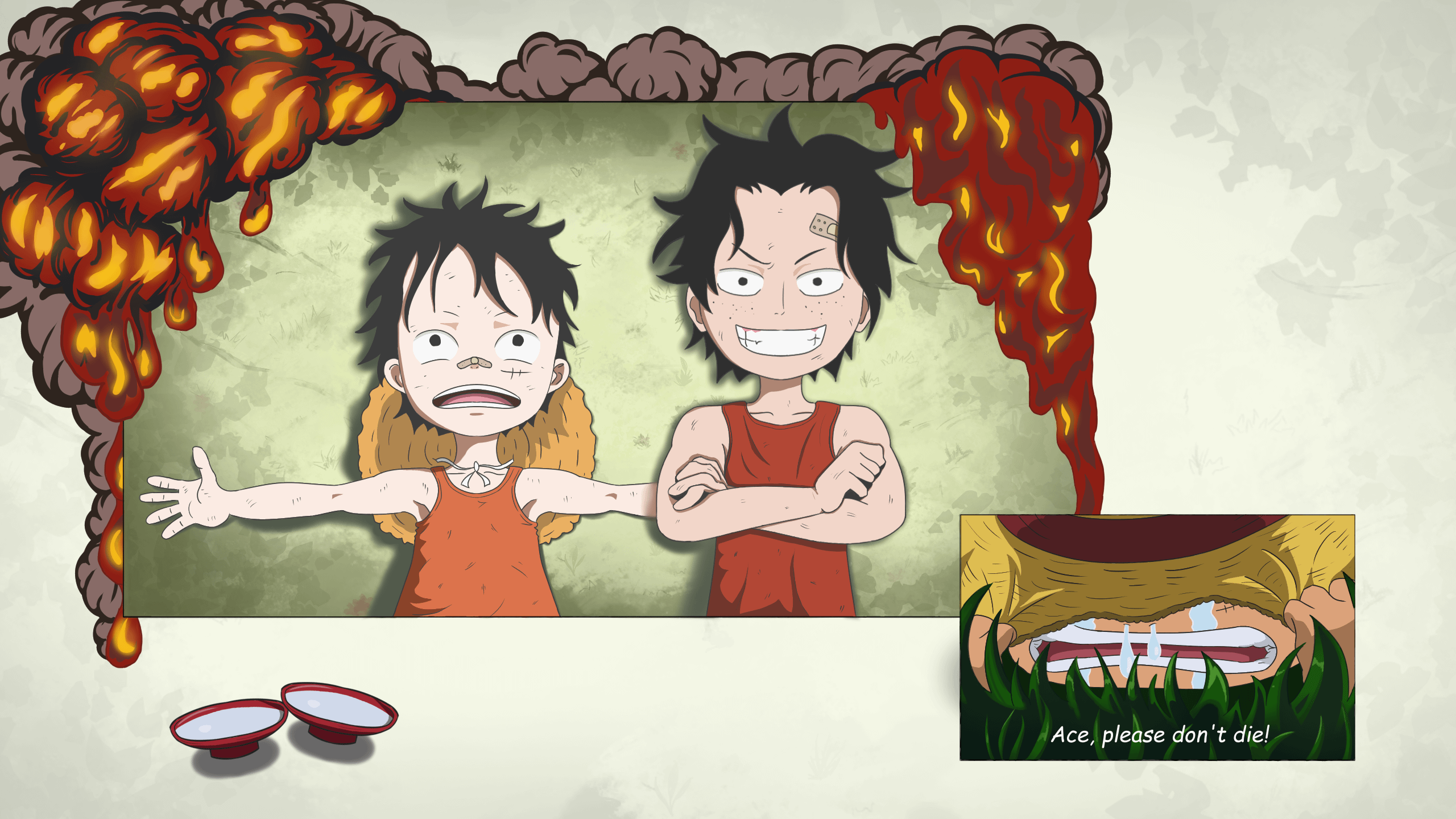 2560x1440 was crying along with Luffy while drawing this