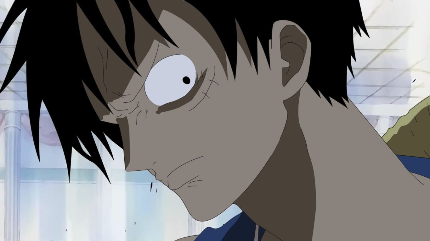 1366x768 Angry eyes anime character Snatch Desktop wallpaper 1366x768
